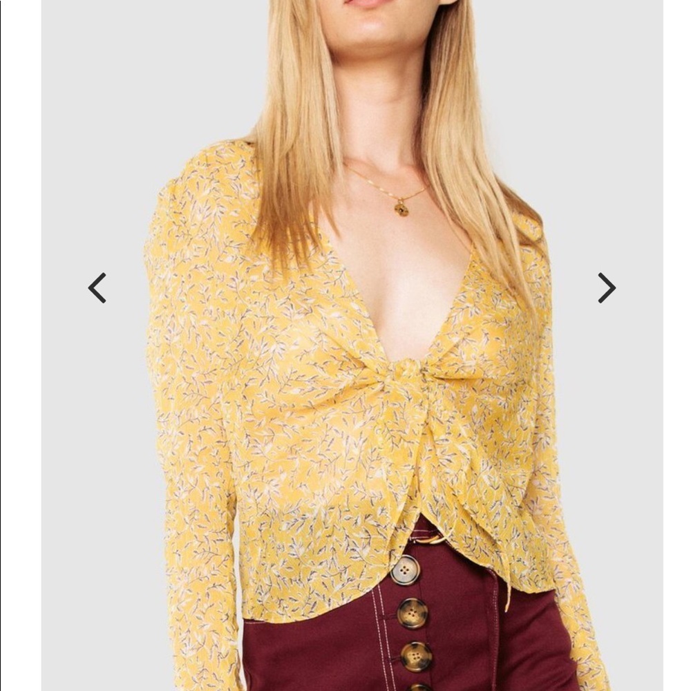 NEW • The East End • Ry Twist Front Chiffon Top - Picture 3 of 7